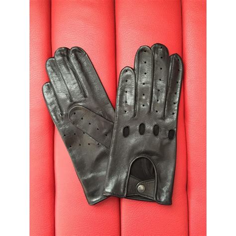 Gants en cuir Noir 